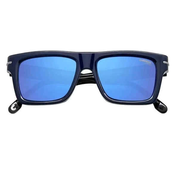CARRERA men's square sunglasses- Black/Blue54mm Model 305/S Y00